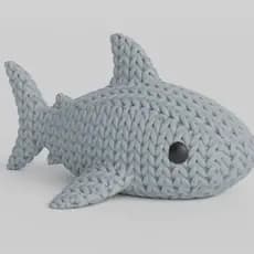 Kit 30 Mini tubarões Decorativos De Plástico Efeito Tricô 3D | Colecionáveis | Miniaturas | Lembrancinhas | Brinquedos