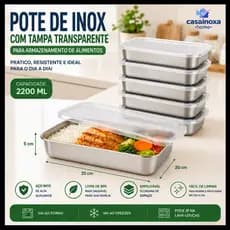 Recipiente de Cozimento Grande Capacidade Bandeja de Aço Inoxidável com Tampa