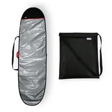 Capa Prancha Surf Funboard Refletiva Espuma 7'0 A 7'4 + Saco Roupa Molhada