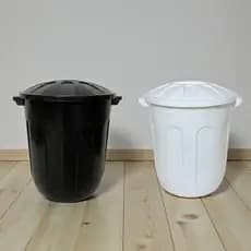 Kit 2 Lixeiras Plástico 10 Litros com Tampa Reta | Cozinha, Banheiro ou Escritório