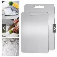 Tábua de corte profissional em aço inoxidável 304, multifuncional, antimofo e antibacteriano, ferramenta de cozinha