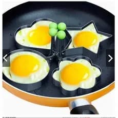 4 Pcs Forma Aço Inox Molde Fritar Ovos Omelete Tapioca Hamburguer