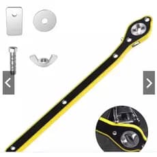 Chave Catraca para Macaco Sanfona de Carro Jack Universal Automotivo Portátil Mecânico + Adaptador