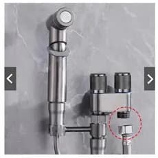 KIT BANHEIRO Ducha Higiênica Duas Saídas De 1/2 Mm Com Registro Conjunto De Pulverizador
