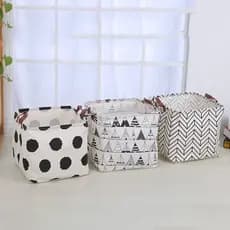 Cesto Organizador Multiuso Dobrável Roupa Brinquedo Tecido