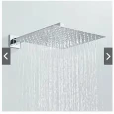 Ducha Chuveiro 20x20 Inox 304 Quadrado Banheiro Piscina Area Externa Cromado