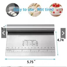 Raspador de Inox Espátula Cortador De Massas e Chocolates