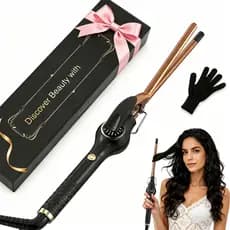 Chapinha Modelador de Cachos 9mm Fino – 3 em 1 Cerâmica com Íons Negativos, 100-230°C, Bivolt