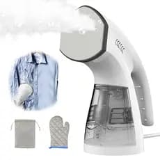 Ferro a Vapor Portátil S005 2 em 1 – Seco e Vapor, 220-240V, para Viagem e Uso Doméstico, 1600W, Vertical