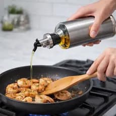 🔥 Galheteiro Porta Azeite Vinagre 300ml Vidro Inox Dosador