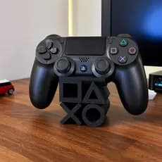 Suporte Base para Controle PS4 | Organizador de Mesa Gamer | Design Moderno | Branco ou Preto