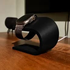 Suporte Premium para Apple Watch com Carregamento Integrado e Cabos Ocultos – Design Moderno