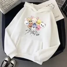 Moletom Canguru Casaco Blusa De Frio Capuz Stray Kids  Premium Algodão Flanelado Feminino Unissex