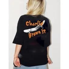 Camiseta Chorão Estampa Confortável Frente e Costas Streetwear Preta Charlie Brown Jr Unissex