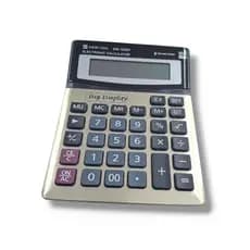 Calculadora Eletrônica Grande 12 Digitos Visor Teclado Big Display Mesa Escritório Solar ou Pilha