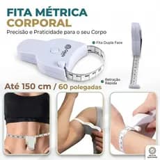 Fita Métrica Corporal Retrátil 150cm Antropométrica | Trena para Medidas do Corpo com Trava