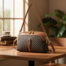 Bolsa Feminina De Couro Pu Crossbody E Ombro Elegante X7