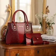 Bolsa Estilosa Com Estampa De Crocodilo Rr2