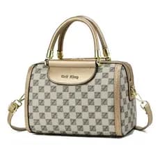 Bolsa Feminina Transversal Mala De Mão Couro Pu Dx1