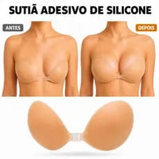 Sutiã Invisível Silicone Adesivo  Autocolante Push Up Levanta Seios Reutilizável