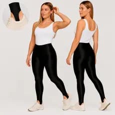 Calça legging Pezinho Feminina Cintura Alta Modeladora Flanelada Zero Transparência