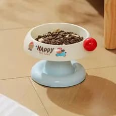 Comedouro Pet Elevado Proteção do Pescoço Tigela Inox para Cachorro e Gato