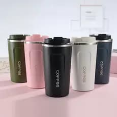 Caneca Copo Café Coffee Isolado Termico de Aço Inoxidável à Prova de Vazamento 510ML