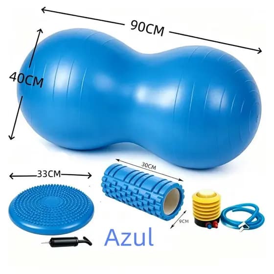Almofada Disco Equilíbrio 33cm Inflável 200kg Exercícios Fitness Roller Liberação Miofascial Soltura