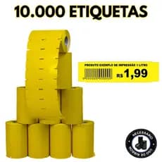 10 Rolos Etiqueta Gondola 105x30 Couchê Prateleira Mercado