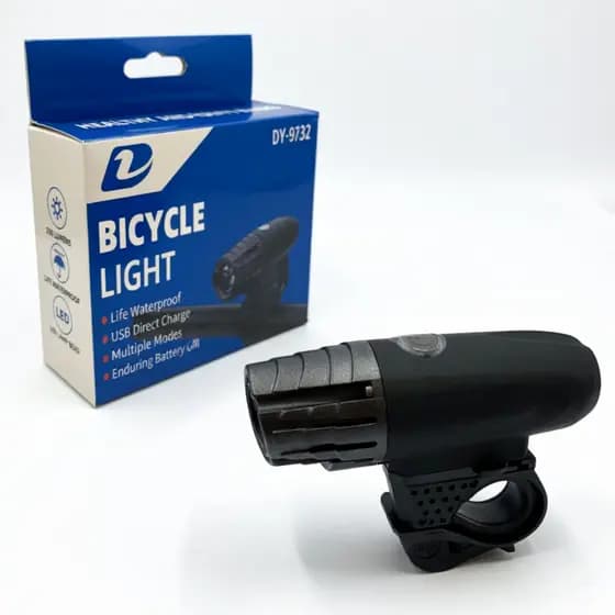 Farol Bike Recarregável USB LED Dianteiro 250 Lumens com Suporte