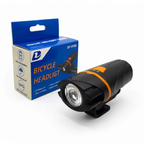 Farol Lanterna Bike Recarregável USB LED Dianteiro Resistente Água