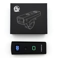 Farol Bike 400 Lumens Recarregável USB C Display Bateria 2000mAh