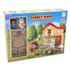 Conjunto Animais Brinquedo Infantil 22 Peças Promoção Completo Casinha Acessórios Crianças