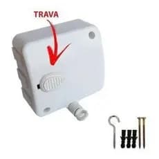 Varal Retrátil Automático 6m Promoção Modular Portátil Completo Organização Varanda