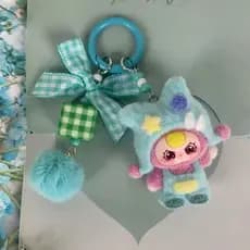 Dopamina Chapéu Frio Reunindo Saco Pingente de Desenho Animado Bonito Boneca Menina Chaveiro