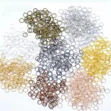 100Pcs Argolinha Em Aço Inoxidável argola Elo para chaveiro/ pingente/ bijuteria/ cor prata ou dourado