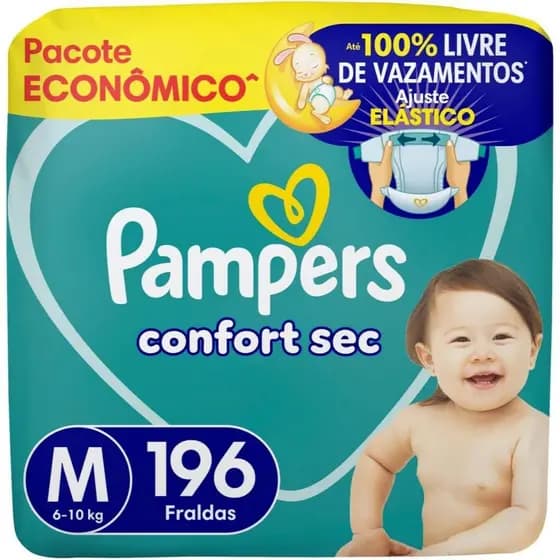 Fralda Pampers Confort Sec Tam M ou G