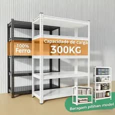 Estrutura de aço sem parafusos prateleira de metal ajustável para serviços pesados prateleira de armazenamento para casa