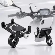 Suporte Celular Moto Bicicleta Regulagem Universal Bike Ajustavel 360 Resistente Preto