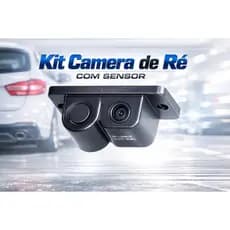 Câmera de Ré com Sensor de Estacionamento 2 em 1 TigerAuto TG1305.004 Universal 12V Visão Noturna À Prova d’Água 170°