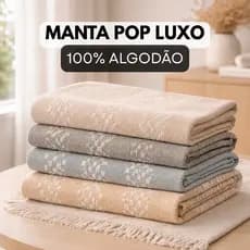 Manta para sofá Pop 2,10×1,10m Sofa Cama Grande Decorativa Algodão poltrona