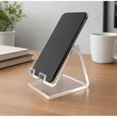 Suporte de Celular Acrílico Premium Transparente
