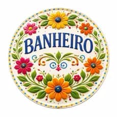 Placa quadro decorativo informativo TOILET BANHEIROS lindo ideal bar casa hall