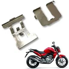 MOLA E TRAVA DAS PASTILHAS DO FREIO TRASEIRO CB250F 2016 A 2022