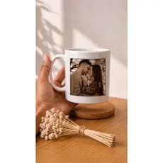 Caneca Personalizada com Foto e Data Especial | Namorados Casados Noivos
