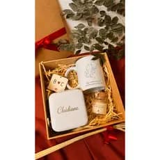 Kit  Personalizado com Caneca Casal Porta Joias e Vela Aromática | Presente Romântico