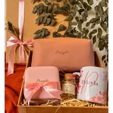 Kit Essenza | Presente | Necessaire | Porta Jóias | Caneca Personalizada | Vela