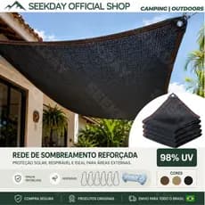 Seekday Cobertura Sombrite Tela Sombreamento 98 UV Toldo Garagem Piscina Instalacao Rapida Protecao Solar