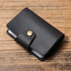 Porta Cartões Masculino Couro Genuíno Vaca Retro RFID Multi Cartões Mais Vendido