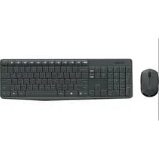 Kit Teclado e Mouse Logitech MK235 S/Fio Conexão Sem Fio Confiável e Design à Prova de Derramamentos